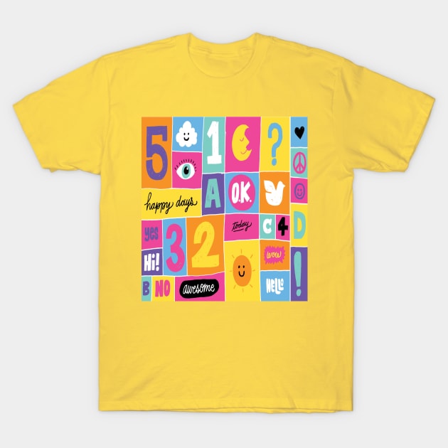 alphabet T-Shirt by hossamimam